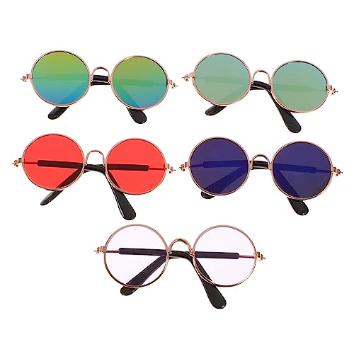 FIXOSHEE 5Stücke Teiliges Haustier Sonnenbrille für Katzen Pet Brille mit UV Schutz Flexibles Design Farbenfrohe Auswahl für Fotoshootings FIXOSHEE 5Stücke Teiliges Haustier Sonnenbrille für Katzen Pet Brille mit UV Schutz Flexibles Design Farbenfrohe Auswahl für Fotoshootings von FIXOSHEE