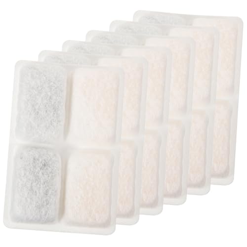 FIXOSHEE 6 Stück Teiliges Aktivkohlefilter aus Kokosnussschale Langlebiger Ersatzfilter für Haustier Trinkbrunnen Filtration gegen Verunreinigungen Kompatibel mit Diversen Wasserbrunnen für FIXOSHEE 6 Stück Teiliges Aktivkohlefilter aus Kokosnussschale Langlebiger Ersatzfilter für Haustier Trinkbrunnen Filtration gegen Verunreinigungen Kompatibel mit Diversen Wasserbrunnen für von FIXOSHEE