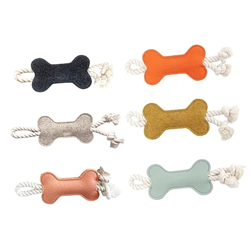 FIXOSHEE 6 Stück Teiliges Hundespielzeug aus Langlebigem Material Robustes Beißspielzeug für Welpen zur Zahnreinigung Fördert Gesunde Zähne und Langeweile für Kleine und Mittlere Hunde von FIXOSHEE
