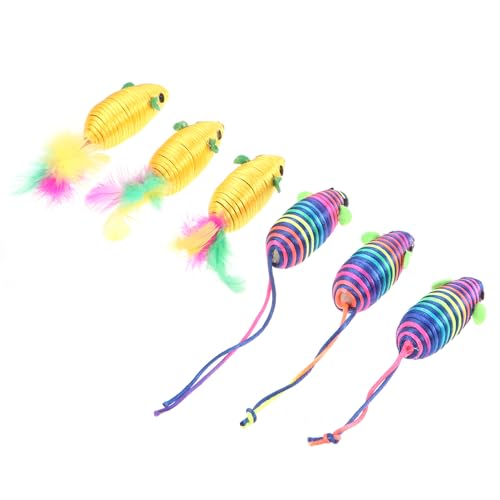 FIXOSHEE 6 Stück Teiliges Katzenspielzeug Maus Bissfestes Interaktives Katzenspielzeug zur Stressreduktion Fördert Bewegung und Flexibilität Bunte Simulation für Hauskatzen und Kätzchen FIXOSHEE 6 Stück Teiliges Katzenspielzeug Maus Bissfestes Interaktives Katzenspielzeug zur Stressreduktion Fördert Bewegung und Flexibilität Bunte Simulation für Hauskatzen und Kätzchen von FIXOSHEE