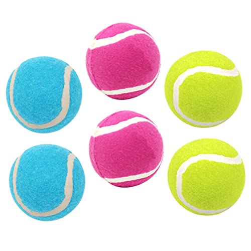 FIXOSHEE 6Stücke Gummibälle für Elastische Interaktive Spielzeuge für Kauen und Training für Kleine und Große von FIXOSHEE
