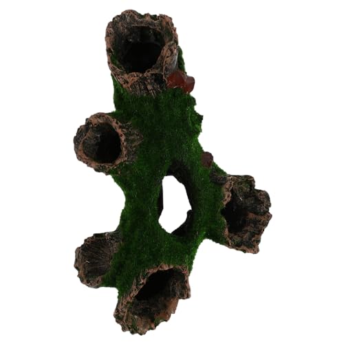 FIXOSHEE Aquarium Dekoration Baumhöhle Fischversteck aus Langlebigem Material Verblasst für Aquarium Deko und Versteckmöglichkeiten für Fische und Reptilien Einzigartiges Design von FIXOSHEE