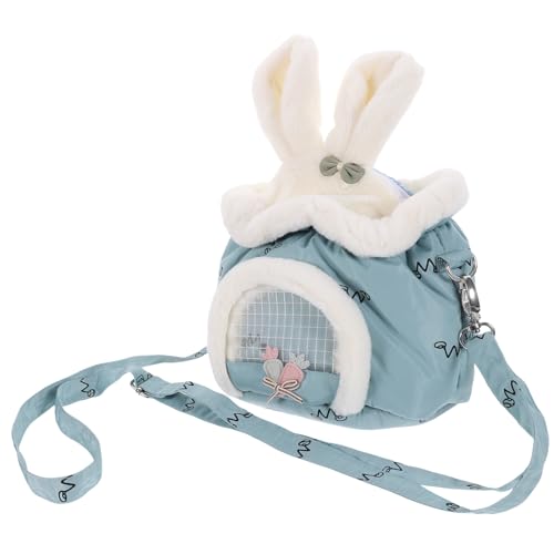 FIXOSHEE Atmungsaktive Hamster Tragetasche aus Verstellbarer Schultergurt Stabile Kleintier Reisetasche für Kaninchen und Kleine Haustiere Leicht zu Reinigen Modisch und Komfortabel von FIXOSHEE