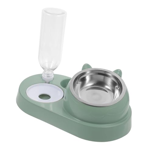 FIXOSHEE Automatischer Haustier Futternapf mit Wasserspender Großes Edelstahlnapf rutschfest Einfache Komfortable Oberfläche Geeignet für Hunde und Katzen FIXOSHEE Automatischer Haustier Futternapf mit Wasserspender Großes Edelstahlnapf rutschfest Einfache Komfortable Oberfläche Geeignet für Hunde und Katzen von FIXOSHEE
