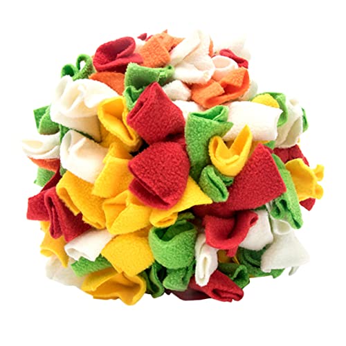 FIXOSHEE Bissfester Abriebbeständiger Hundeschnüffelball aus Robustem Gummi Spielerisches Trainingsspielzeug für Welpen zur Geruchsförderung und Stressreduktion Waschbar für Drinnen und von FIXOSHEE