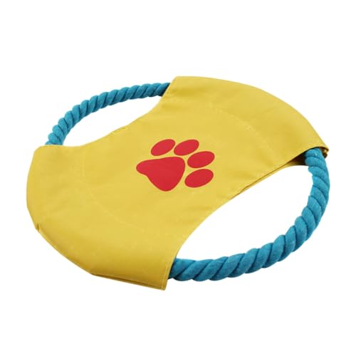 FIXOSHEE Bissfestes Flexibles Hundespielzeug Fliegende Scheibe für Training Robustes Wurfspielzeug für Retriever Samojede und Mittelgroße Hunde Farblich Zufällig Langlebig Zufällige Farbe von FIXOSHEE