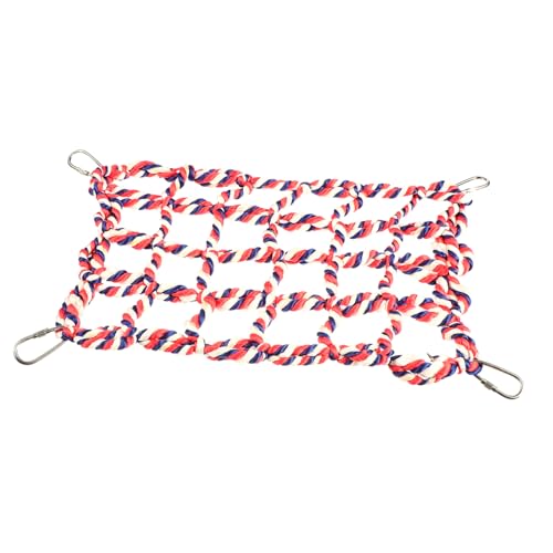 FIXOSHEE Buntes Kletternetz für Vögel und Kleintiere Robustes Beißfestes Spielnetz für Hamster Papageien Wellensittiche Fördert Bewegung und Beschäftigung Umweltfreundlich und Sicher FIXOSHEE Buntes Kletternetz für Vögel und Kleintiere Robustes Beißfestes Spielnetz für Hamster Papageien Wellensittiche Fördert Bewegung und Beschäftigung Umweltfreundlich und Sicher von FIXOSHEE