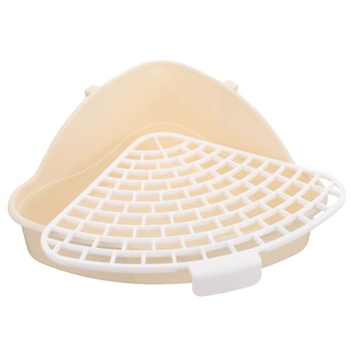 FIXOSHEE Dreieckiges Kleintier toilettentrainingsset Platzsparend für Kaninchen Meerschweinchen Hamster mit Abnehmbarem Sicherer Kante gegen Kratzer für Zuhause Büro Bad von FIXOSHEE