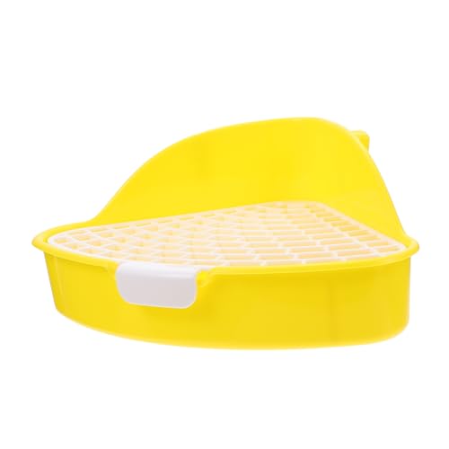 FIXOSHEE Eckige Haustier Toilette aus Hochwertigem Material Dreieckig für Kaninchen und Kleine Nager Einfacher Aufbau mit Fixiermechanismus Passend für Käfige für Training und Hygienische FIXOSHEE Eckige Haustier Toilette aus Hochwertigem Material Dreieckig für Kaninchen und Kleine Nager Einfacher Aufbau mit Fixiermechanismus Passend für Käfige für Training und Hygienische von FIXOSHEE