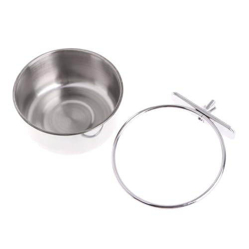FIXOSHEE Edelstahl Futterbox für Papageien und Kleine Vögel Robuste Futter Wasserschale Praktische Käfig Wasserschale Leicht zu Reinigen Becherrand als Vogelfutterspender FIXOSHEE Edelstahl Futterbox für Papageien und Kleine Vögel Robuste Futter Wasserschale Praktische Käfig Wasserschale Leicht zu Reinigen Becherrand als Vogelfutterspender von FIXOSHEE