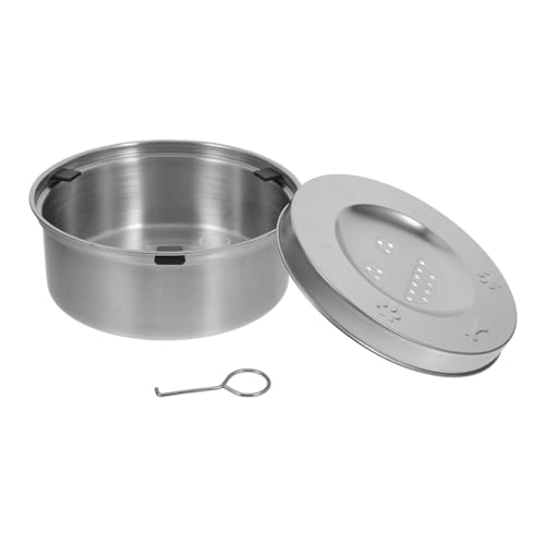 FIXOSHEE Edelstahl Hundetrinkschale mit Schwimmendem Design Auslaufsicherer Wassernapf für Große und Kleine Hunde Rostfrei Langlebig Einfache Wasseraufnahme rutschfest Fassungsvermögen von FIXOSHEE