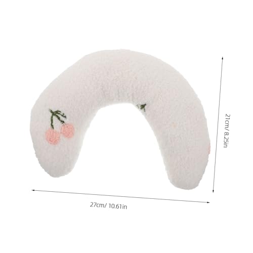 FIXOSHEE Ergonomisches U Förmiges Katzenkissen aus Weichem Plüsch für Nackenstütze und Tiefen Schlaf Vielseitig Platzierbares Katzenspielzeug und Beruhigendes Haustierkissen für Kleine von FIXOSHEE