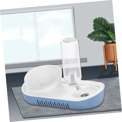 FIXOSHEE Erhöhter Katzenfutternapf mit Automatischer Wasserspender Ergonomisch für Halswirbelsäulenschutz Abnehmbar und Leicht zu Reinigen Großer Wasserspeicher für Kleine und Mittelgroße von FIXOSHEE