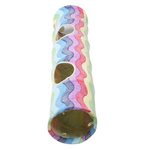 FIXOSHEE Faltbarer Katzentunnel mit Regenbogen Muster Kreatives Katzenspielzeug für Katzen und Kätzchen Platzsparendes Design Langlebig und Ansprechend FIXOSHEE Faltbarer Katzentunnel mit Regenbogen Muster Kreatives Katzenspielzeug für Katzen und Kätzchen Platzsparendes Design Langlebig und Ansprechend von FIXOSHEE