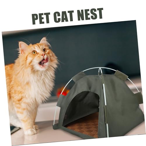 FIXOSHEE Faltbares Atmungsaktives Haustierzelt für Kleine Katzen und Welpen Leichter Strapazierfähiger Schlafplatz für Drinnen und Draußen Komfortables Katzen und Hundezelt Vielseitig von FIXOSHEE