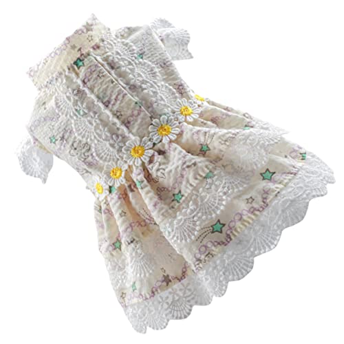 FIXOSHEE Geblümtes Prinzessinnenkleid Hundekleidung Outfits Für ädchen Badehose Für Hunde Chihuahua Schichtkleid Hundekleider Haustier Prinzessinnenkleid Hundekleidung Für Kleine von FIXOSHEE