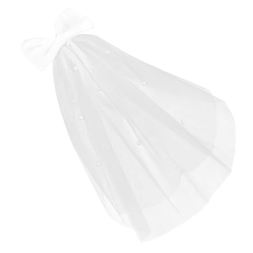 FIXOSHEE Haarschmuck für Haustiere Eleganter Hochzeits Schleier mit Schleife für Hunde Stilvolles Accessoire für Hochzeiten Partys und Feiern Gemütliches und Modisches Design aus Feiner von FIXOSHEE