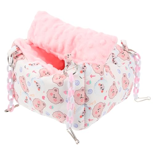FIXOSHEE Hängematte für Hamster Rastplatz und Chinchilla Bett Gemütliches Schlafnest aus Weichem Material für Kleine Haustiere zu Reinigen von FIXOSHEE