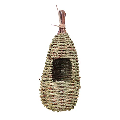 FIXOSHEE Hängendes Vogelhaus aus Gras Woven Bird House Nistkasten für Vögel für und Außenbereiche Natürliche und Einfache Beobachtung FIXOSHEE Hängendes Vogelhaus aus Gras Woven Bird House Nistkasten für Vögel für und Außenbereiche Natürliche und Einfache Beobachtung von FIXOSHEE