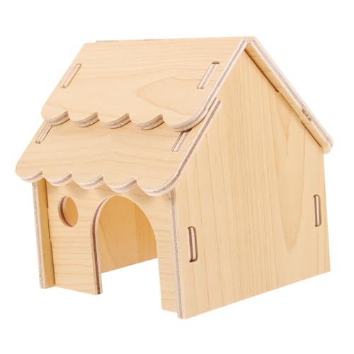 FIXOSHEE Hamster Holzhaus Versteck mit Robustem Kratzfestem Material Gemütliches Schlafhaus für Hamster Chinchilla und Zwerghamster Dekoratives Nager Artgerechte Kleintierhaltung FIXOSHEE Hamster Holzhaus Versteck mit Robustem Kratzfestem Material Gemütliches Schlafhaus für Hamster Chinchilla und Zwerghamster Dekoratives Nager Artgerechte Kleintierhaltung von FIXOSHEE