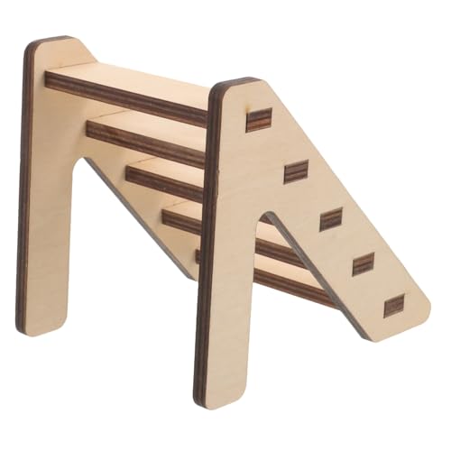 FIXOSHEE Hamster Kletterleiter Aus Holz Sicheres Robustes Spielzeug Für Kleintiere Wie Hamster Meerschweinchen Und Ratten Fördert Training Und Aktivität Käfigen von FIXOSHEE