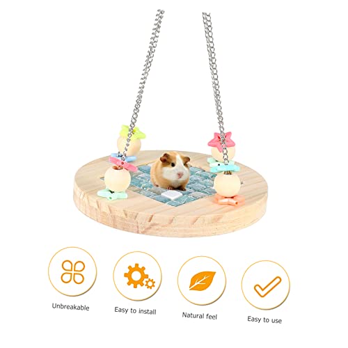 FIXOSHEE Hamster Kühlmatte und Kaninchen Kühlplatte aus Sicherem Material Große Fläche für Bewegung Hängende Hängematte für Hamster Kaninchen Meerschweinchen und Kleine Haustiere Langlebig von FIXOSHEE