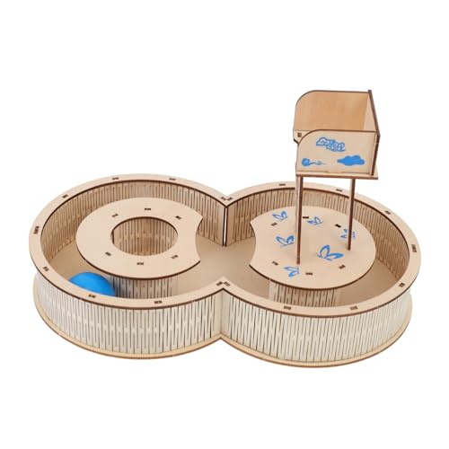 FIXOSHEE Hamster Labyrinth Holzspielzeug für Kleintiere Sicheres Versteck Tunnelhaus Fördert Bewegung Spielspaß für Hamster und Nager aus Langlebigem Material Gefertigt von FIXOSHEE