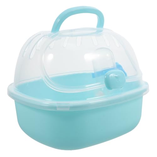 FIXOSHEE Hamster Transportkäfig Transparent Atmungsaktiv Tragbar für Kleine Nagetiere Outdoor Reise Käfig mit Wasserflaschenhalter Geeignet für Hamster Mäuse Zwerghamster und Kleine von FIXOSHEE