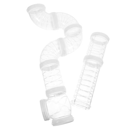 FIXOSHEE Hamster Tunnel DIY Set Transparent Aktivitätstunnel für Hamster Mäuse Ratten Flexible Verbindungsrohre Haustier Bewegungsparadies Erweiterbar und Sicher FIXOSHEE Hamster Tunnel DIY Set Transparent Aktivitätstunnel für Hamster Mäuse Ratten Flexible Verbindungsrohre Haustier Bewegungsparadies Erweiterbar und Sicher von FIXOSHEE