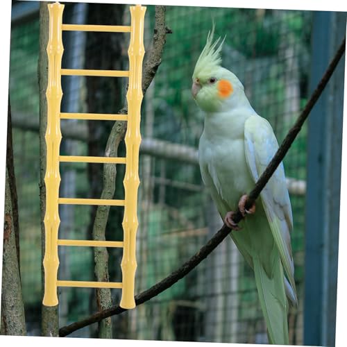 FIXOSHEE Hamster Vogel Leiter Hängende Kletterleiter für Wellensittiche Papageien und Hamster Strapazierfähige Kunststoffleiter für Käfige Fördert Bewegung und Gesundheit Kleiner Haustiere von FIXOSHEE