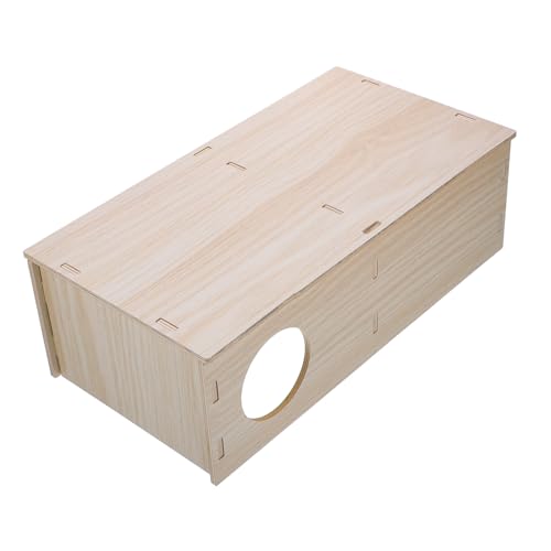 FIXOSHEE Hamsterhaus aus Holz Mehrkammer Hamsterversteck Sicheres für Meerschweinchen Langlebiges Holzmaterial für Käfige und Gehege FIXOSHEE Hamsterhaus aus Holz Mehrkammer Hamsterversteck Sicheres für Meerschweinchen Langlebiges Holzmaterial für Käfige und Gehege von FIXOSHEE