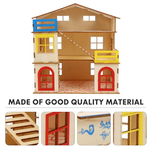 FIXOSHEE Hamsterhaus aus Natürlichem Holz Zweistöckiges Hamsterversteck mit Leiter Gemütliches Kleintierhaus für Zwerghamster Dekoratives Hamsterhaus für Sicheren Rückzugsort FIXOSHEE Hamsterhaus aus Natürlichem Holz Zweistöckiges Hamsterversteck mit Leiter Gemütliches Kleintierhaus für Zwerghamster Dekoratives Hamsterhaus für Sicheren Rückzugsort von FIXOSHEE