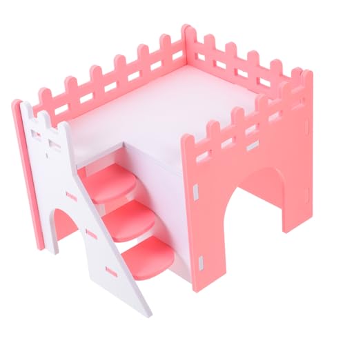 FIXOSHEE Hamsterkäfig Versteck aus Farbige Villa für Hamster und Nager Sicheres Schlafhaus mit Rustikalem Charme als Spielplatz und Rückzugsort für Kleintiere Langlebig von FIXOSHEE