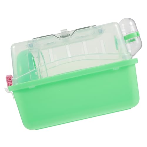 FIXOSHEE Hamsterkäfig mit Dach Kreativer Versteckkäfig für Hamster und Kleine Haustiere zu Reinigen mit Wasserflasche und Laufrad für Schlaf von FIXOSHEE