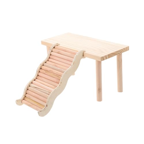 FIXOSHEE Hamsterplattform aus Holz mit Treppe Zweistöckige Kletterplattform für Meerschweinchen und Ratten Stabiles Kleintier zubehör zur Käfiggestaltung für Hamster und Mehr Platz FIXOSHEE Hamsterplattform aus Holz mit Treppe Zweistöckige Kletterplattform für Meerschweinchen und Ratten Stabiles Kleintier zubehör zur Käfiggestaltung für Hamster und Mehr Platz von FIXOSHEE