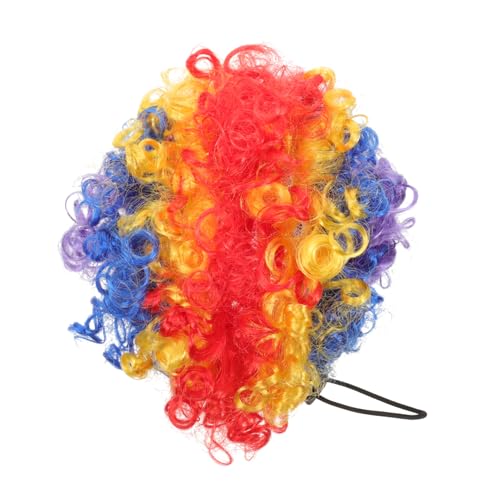 FIXOSHEE Haustier Perücke Hund Halloween Perücken Hunde-Cosplay-perücke Stolz Perücke Halloweenkostüm Clownsnase Für Erwachsene Hundekostüme Halloween Zaubererkostüm Hundeperücke Nylonfaser von FIXOSHEE