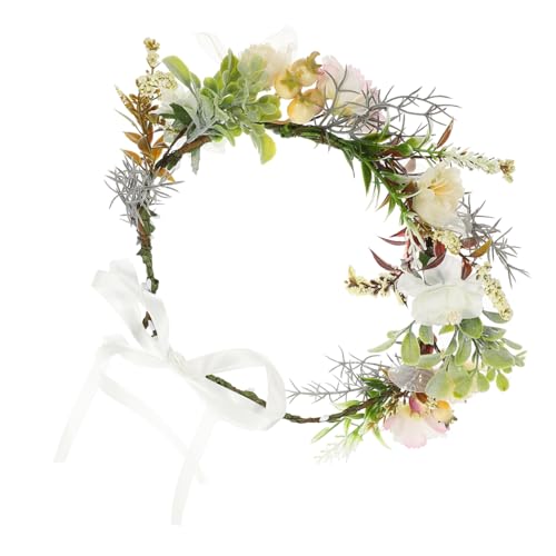 FIXOSHEE Hochzeits-blumenhalsband für Hunde Dekorativer Blumenkranz Leichtes Sicheres Kunstblumen-Halsband für Fotoshootings Partys Festliche Anlässe Verstellbar Geeignet für Kleine bis von FIXOSHEE
