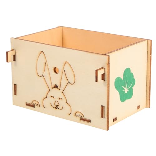 FIXOSHEE Hölzerner Heufutterspender für Meerschweinchen Stabiler Futterautomat mit Multifunktionalem Design für Kleine Haustiere zu Reinigen und Sicher FIXOSHEE Hölzerner Heufutterspender für Meerschweinchen Stabiler Futterautomat mit Multifunktionalem Design für Kleine Haustiere zu Reinigen und Sicher von FIXOSHEE