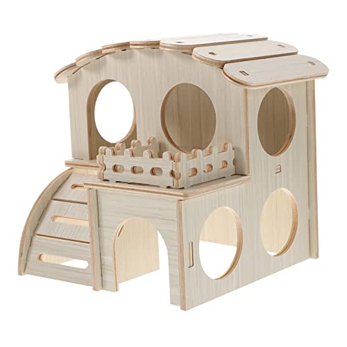 FIXOSHEE Holz Hamsterhaus Bequemes Versteck für Kleintiere Nistplatz für Hamster und Meerschweinchen Widerstandsfähig und Sicher für Robustem Holz FIXOSHEE Holz Hamsterhaus Bequemes Versteck für Kleintiere Nistplatz für Hamster und Meerschweinchen Widerstandsfähig und Sicher für Robustem Holz von FIXOSHEE