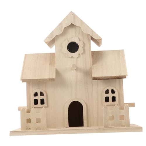 FIXOSHEE Holz Vogelhaus Nistkasten zum Aufhängen Natürliches Haustier Schlafnest und Gartendekoration Wetterfestes Holzhaus für Kleine Vögel Sicherer Brutplatz und Dekoratives Retro Design FIXOSHEE Holz Vogelhaus Nistkasten zum Aufhängen Natürliches Haustier Schlafnest und Gartendekoration Wetterfestes Holzhaus für Kleine Vögel Sicherer Brutplatz und Dekoratives Retro Design von FIXOSHEE