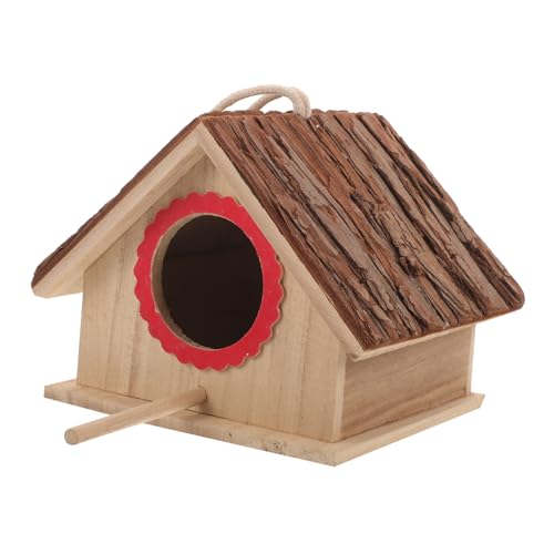 FIXOSHEE Holz Vogelhaus für Garten Nistbox aus Stabilem Holz und Langlebig für Park Sicheres Versteck für Einfache Natürliche von FIXOSHEE