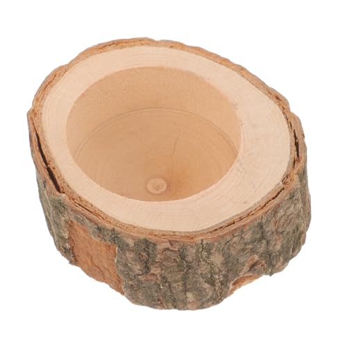 FIXOSHEE Holz futternapf für Hamster Chinchilla und Kaninchen Kleine Futter Wasserschale Glatte Oberfläche Leicht zu Reinigen Praktisches Napf Design für Kleintiere Wie Eichhörnchen und von FIXOSHEE