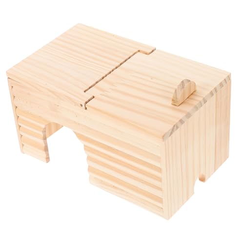 FIXOSHEE Holz hamsterhaus mit Umklappbarem Deckel Wärmeisoliertes Nest für Zwerghamster und Kleintiere Beißfestes und Schlafhaus für Innenbereich Praktisches Holzversteck für Haustiere FIXOSHEE Holz hamsterhaus mit Umklappbarem Deckel Wärmeisoliertes Nest für Zwerghamster und Kleintiere Beißfestes und Schlafhaus für Innenbereich Praktisches Holzversteck für Haustiere von FIXOSHEE