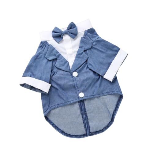 FIXOSHEE Hundeanzug mit Krawatte Kostüm für Haustiere Bequeme Hundekleidung Blau XL für Hochzeiten Partys und Besondere Anlässe FIXOSHEE Hundeanzug mit Krawatte Kostüm für Haustiere Bequeme Hundekleidung Blau XL für Hochzeiten Partys und Besondere Anlässe von FIXOSHEE