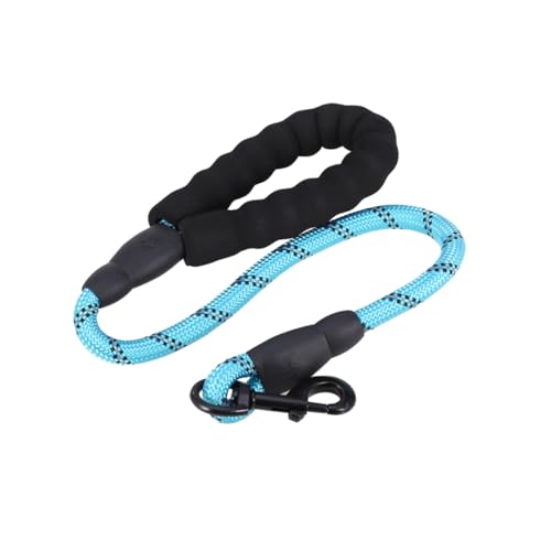 FIXOSHEE Hundeleine Reflektierend Nylon Trainingsleine für Mittlere Hunde Praktische Übungsleine für Spaziergänge Jogging und Outdoor Strapazierfähige Leine in Hellblau von FIXOSHEE