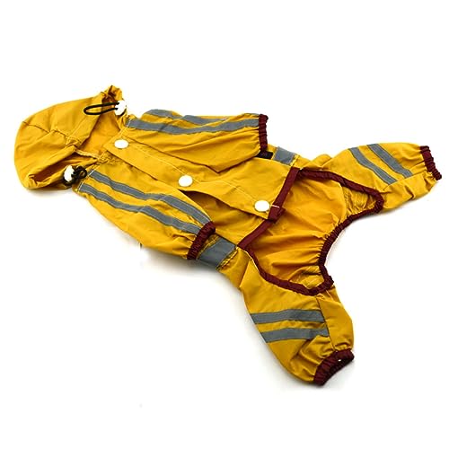 FIXOSHEE Hunderegenmantel für Kleine und Mittelgroße Wasserdichter und Atmungsaktiver Regenmantel PVC Material Gelb Bequemes Offenes Design für Ungehindertes FIXOSHEE Hunderegenmantel für Kleine und Mittelgroße Wasserdichter und Atmungsaktiver Regenmantel PVC Material Gelb Bequemes Offenes Design für Ungehindertes von FIXOSHEE