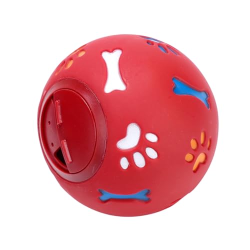 FIXOSHEE Hundespielzeug Leckerli Ball Großer Roter Futterball aus Ungiftigem Material mit Pfoten und Knochenmuster Interaktives Trainingsspielzeug für Hunde Intelligenz und Spielerischem FIXOSHEE Hundespielzeug Leckerli Ball Großer Roter Futterball aus Ungiftigem Material mit Pfoten und Knochenmuster Interaktives Trainingsspielzeug für Hunde Intelligenz und Spielerischem von FIXOSHEE