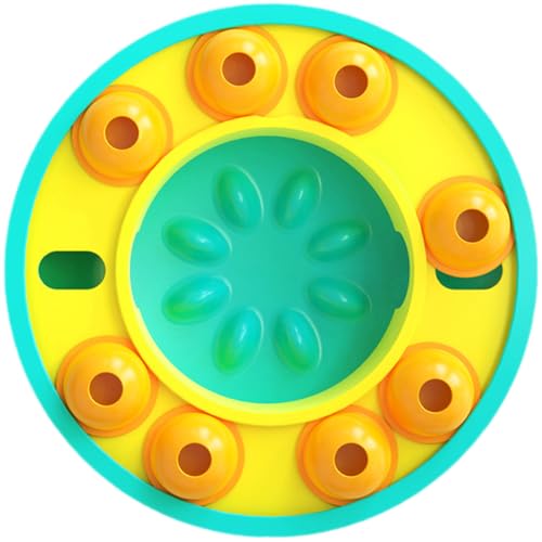 FIXOSHEE Interaktiver Hundespielzeug Puzzle Feeder für Kleine und Mittlere Hunde Langsames Fressen Gehirntraining Leckerli Spender Fördert Gesunde Essgewohnheiten und Geistige Stimulation von FIXOSHEE