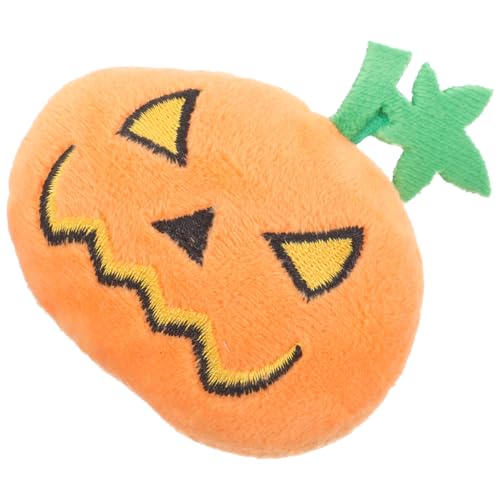 FIXOSHEE Interaktives Katzenspielzeug Plüsch Halloween Kürbis Kauspielzeug für Kätzchen Langlebig Geräuschaktiviert Stimuliert Jagdinstinkt Fördert Bewegung und Beschäftigung Leichtes von FIXOSHEE