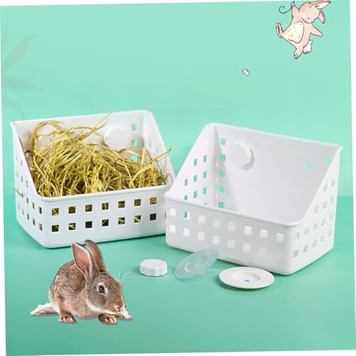FIXOSHEE Kaninchen Heuraufe aus Langlebigem Kunststoff mit Fixator Stabiler Futterspender für Kleintiere Schützt Futter vor Verunreinigung Geeignet für Käfigbefestigung für Heu und Alfalfa FIXOSHEE Kaninchen Heuraufe aus Langlebigem Kunststoff mit Fixator Stabiler Futterspender für Kleintiere Schützt Futter vor Verunreinigung Geeignet für Käfigbefestigung für Heu und Alfalfa von FIXOSHEE